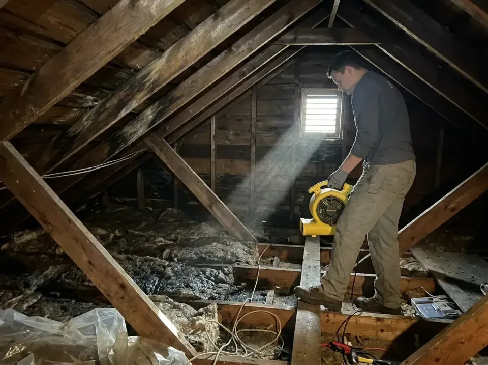 attic-water-damage-drying-proc-007 — frequently asked questions, Emergency Water Extraction & 24/7 Flood Response in Bradley…